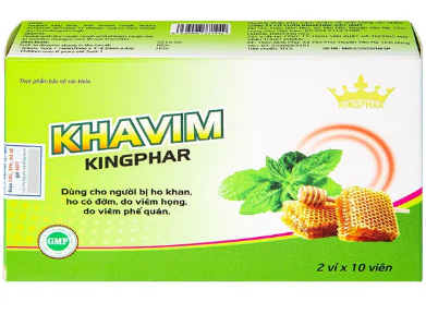TPBVSK Viêm ngậm giảm ho Khavim Kingphar (H/20V)